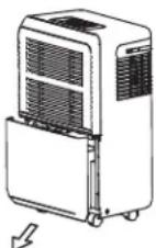 DANBY ADR70B6PC - A1. Tire un poco de la cubeta para quitarla. - 1