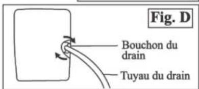 Fig. D Bouchon du drain Tuyau du drain