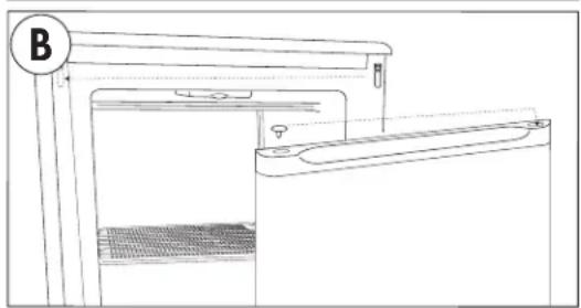 DANBY DUFM085A4WDD-3 - INSTRUCCIONES DE REVERSIÓN DE PUERTA - 2
