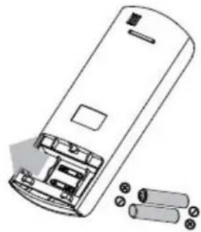 DANBY DPA140UB1WDB - REPLACING THE REMOTE BATTERIES - 2