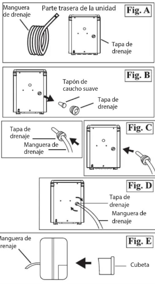 DANBY DDR70A3GDB - INSTALACIÓN DE LA MANGUERA DE DRENAJE DE PVC - 2