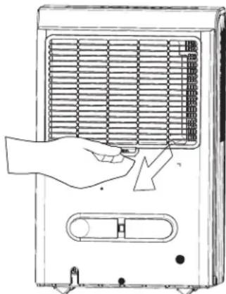 DANBY DDR050BBWDB - AIR FILTER REMOVAL: - 1