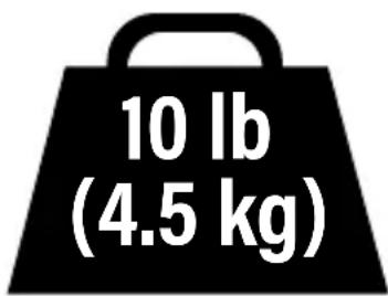 10 lb (4.5 kg)