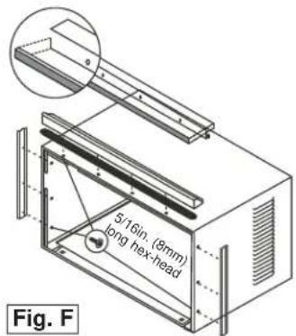 DANBY DAC150BBUWDB - Install Top Angle and Side Bracket: - 1