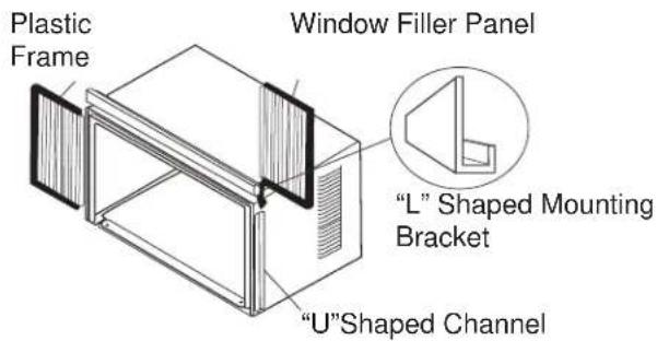 DANBY DAC150BBUWDB - Assemble Window Filler Panels (see Fig. G): - 1