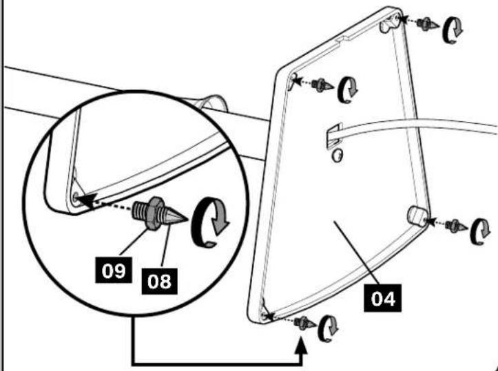 SANUS WSSE12 - Install Rubber Pads -or- Carpet Spikes - 3