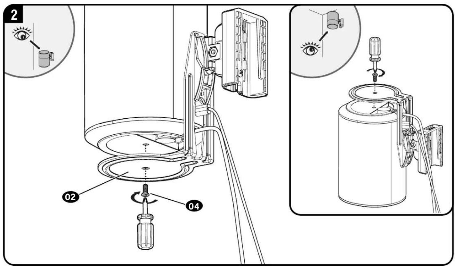 SANUS WSWME11 - Attach Speaker to Bracket - 2