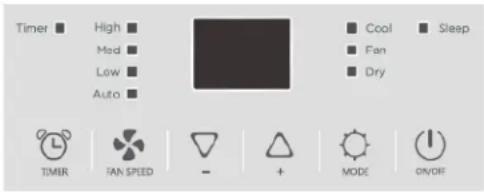 DANBY DPA100E5WDB-RF - PANEL DE CONTROL - 1
