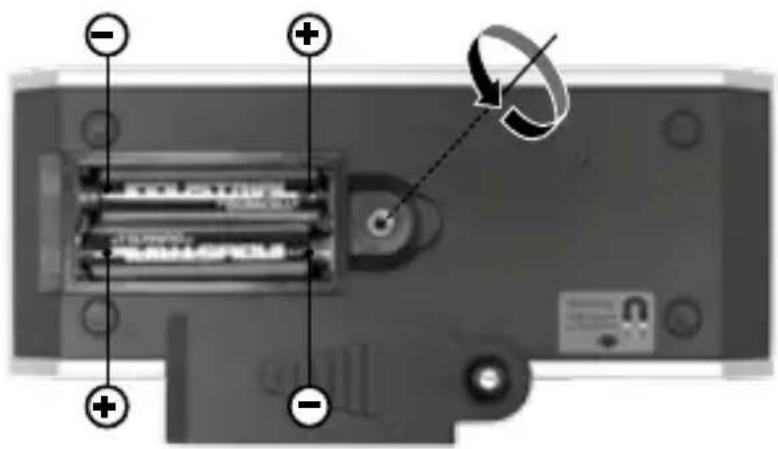 Laserliner MasterLevel Compact Plus - Inserimento della batteria - 1