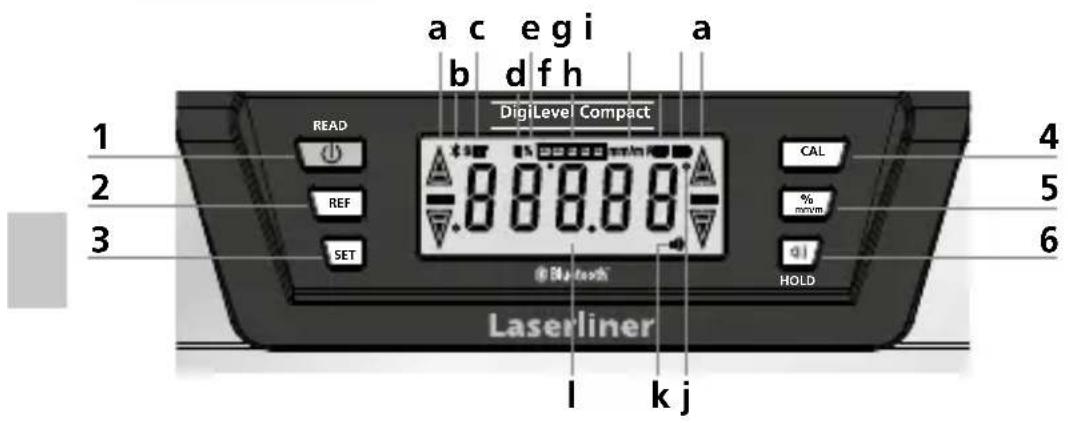 Laserliner DigiLevel Compact - Plaatsen van de batterijen - 2