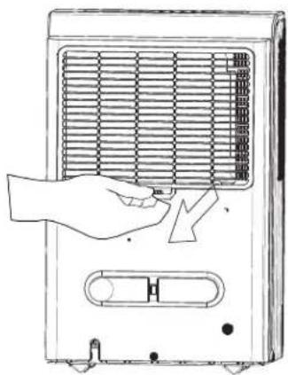 DANBY DDR70B3PWP - ENLEVER LE FILTRÉ À AIR : - 1
