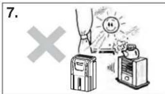 DANBY DDR70B3PWP - PRECAUCIONES - 7
