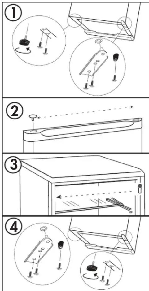 DANBY DAR026A1WDD-3 - DOOR REVERSAL INSTRUCTIONS - 1