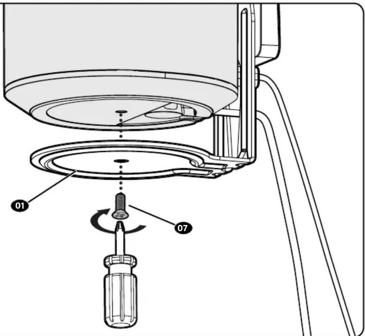 SANUS WSFME12 - Attach Bracket to Wall Plate - 5