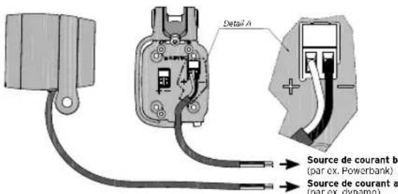 Busch + Müller LEVAL - Raccordement électrique du LEVAL à une source de courant séparée - 1