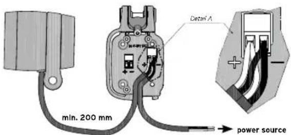 Busch + Müller LEVAL - Electrical connection of the LEVAL and the headlight to the e-bike's light output - 1