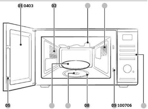 SAMSUNG MG23DG4524AG - Oven features - 1
