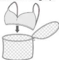 SAMSUNG WF8704BPA - Assurez-vous de placer les soutien-gorge (lavables à l'eau) dans un sac à linge (à acheter séparément). - 1
