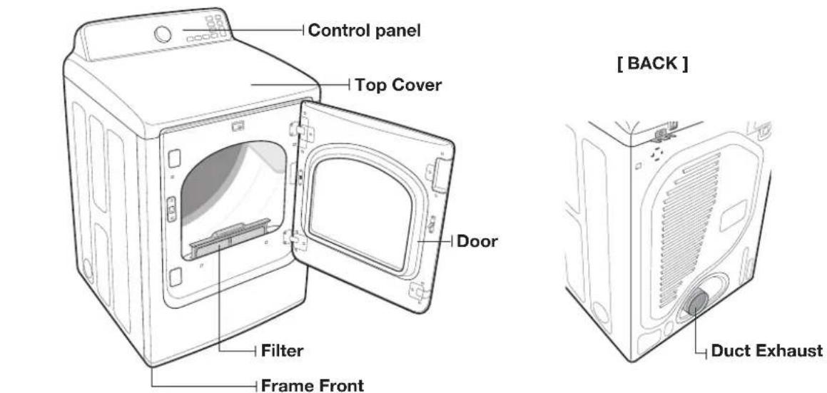 SAMSUNG DV400GWHDWR - UNPACKING YOUR DRYER - 3