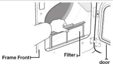 SAMSUNG DV400GWHDWR - CLEAN The LINT FILTER - 2
