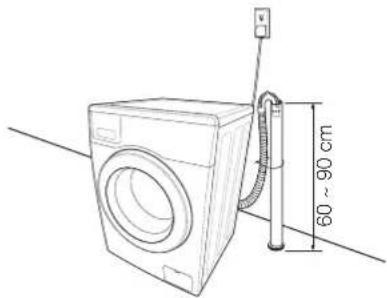SAMSUNG WD0804Y8E1 - Abwasserschlauch anschließen - 3