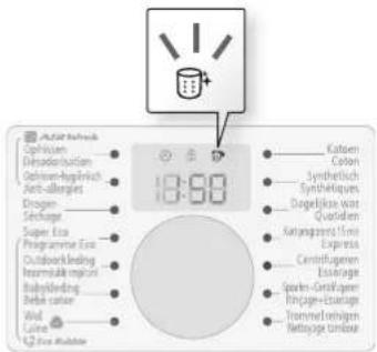 SAMSUNG WD0804Y8E1 - Message d'avertissement automatique de Nettoyage tambour - 1