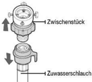 SAMSUNG WD0804Y8E1 - Wasserzufuhrschlauch anschließen - 1