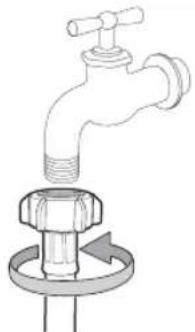 SAMSUNG WF1704YPC2 - Wasserzufuhrschlauch anschließen (ausgewählte Modelle) - 8