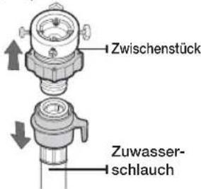 SAMSUNG WF1804YPV2 - Wasserzufuhrschlauch anschließen (ausgewählte Modelle) - 1