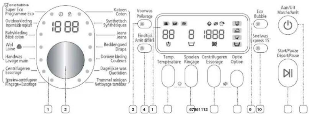 SAMSUNG WF1804YPV2 - Effectuer un lavage - 1