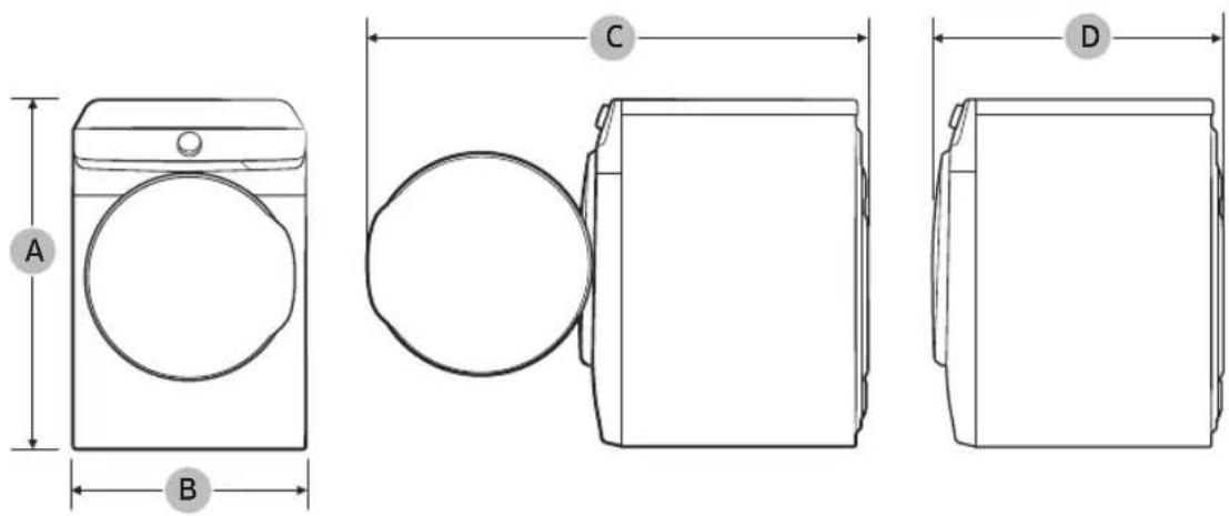 SAMSUNG DVE45B6300P - Installation requirements - 1