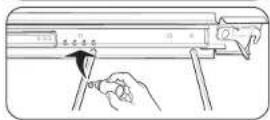 SAMSUNG NQ70CB700D12 - To lubricate the slides of the gliding rack - 4