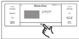 SAMSUNG NQ70CB700D12 - How to set the oven for steam-cleaning - 4