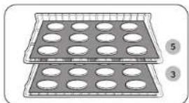 SAMSUNG NQ70CB700D12 - Colocacion de rejillas y bandejas - 3