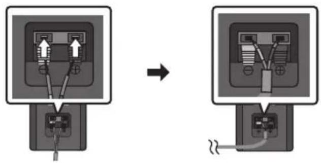 SAMSUNG HW-B67C - Raccordez le module récepteur sans fil à 2 haut-parleurs Surround - 1