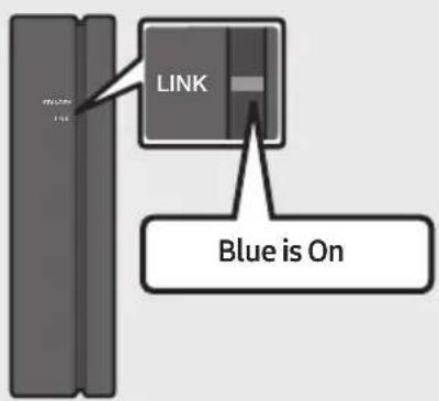 SAMSUNG HW-B67C - Check if the LINK LED is solid blue (connection complete) - 1