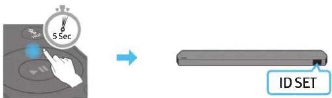 SAMSUNG HW-Q750B - Configurez « ID SET » à l'aide de la télécommande du Soundbar - 1