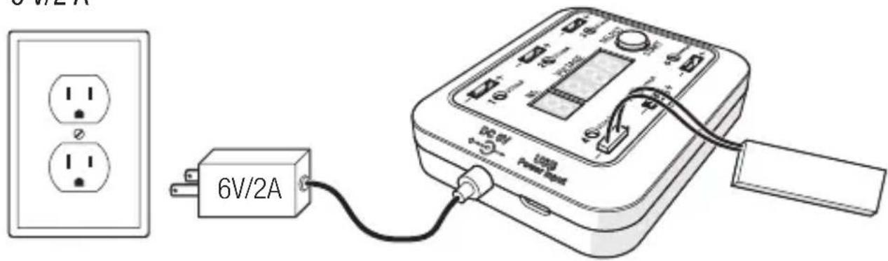 SPEKTRUM S63 - Utilisation d'un adaptateur commutateur CA/CC d'alimentation électrique de 6 V/2 A - 1