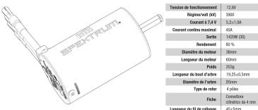Tension de fonctionnement 12,0W Régime/vaill (KV) 3900 Crystallé 4.7kV 5,2x1,0A Coûrant continui netteuré 65A Surfide 7400mm (TD) Rendement 80 % Diamètre du mouture 36mm Longueur du mouture 60mm Pôle 20mg Longueur du bruit d'archo 10,1x1,0L/1mm Diamètre de l'arture 65mm Type de mtor 4 pilles Fliche Crystallé 4500mm x 6,4 mm Longueur du flû de roulange 4,5x10mm