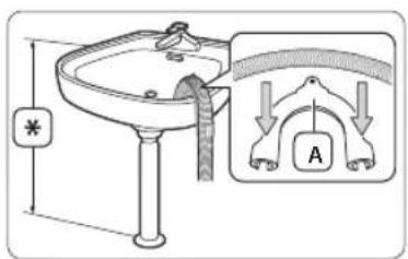 SAMSUNG WF70F5E4P4W - Sur le bord d'un lavabo. - 1