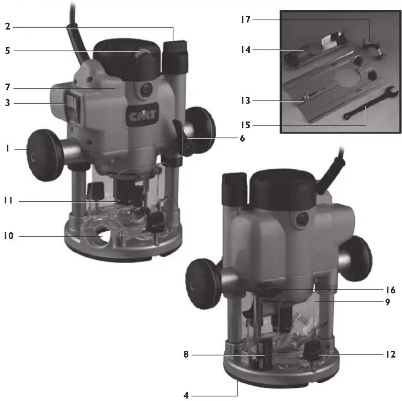 CMT Orange Tools CMT8E - TEILELISTE - 1