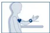 UEBE Visomat handy - Posizione del corpo durante la misurazione - 1