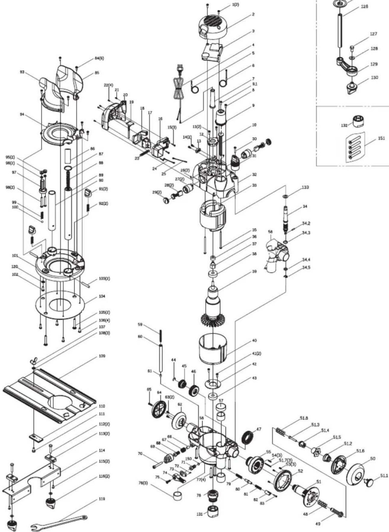 CMT Orange Tools CMT7E - AUSTAUSCH DER BÜRSTEN - 2