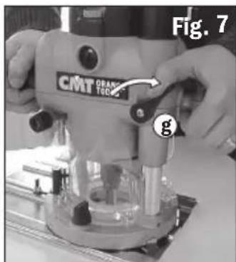 CMT Orange Tools CMT7E - RÉGLAGE DE LA PROFONDEUR DE COUPE - 1