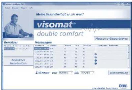 UEBE Visomat double comfort - Auswertung der Messdaten - 1