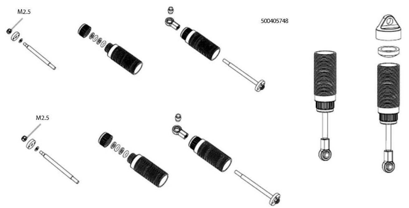 Carson X10 Bad Buster 2.0 - MONTAGE STABILISATOREN • SWAY BAR ASSEMBLY - 2