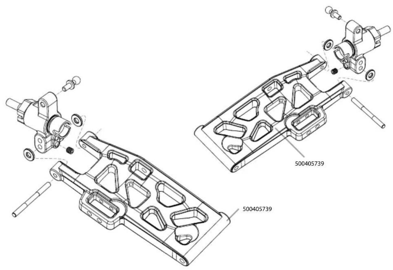 Carson X10 Bad Buster 2.0 - MONTAGE LENKUNG • STEERING ASSEMBLY - 3