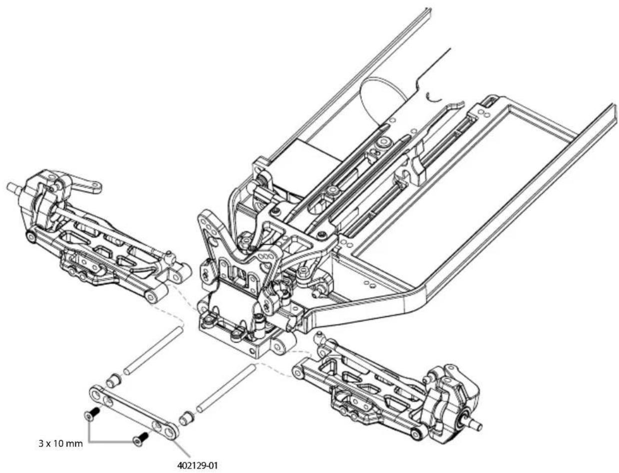 Carson X10 Bad Buster 2.0 - MONTAGE QUERLENKER • SUSPENSION ARMS ASSEMBLY - 3