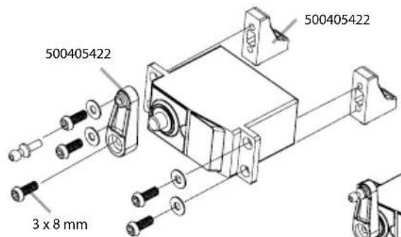 Carson X10 Bad Buster 2.0 - MONTAGE SERVO • SERVO ASSEMBLY - 1
