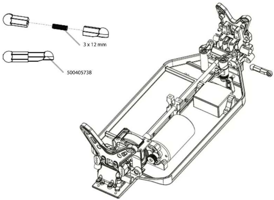 Carson X10 Bad Buster 2.0 - MONTAGE LENKUNG • STEERING ASSEMBLY - 1